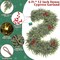 30LED 6 Ft by 12 Inch Thick Prelit Christmas Garland with Lights (Green) 13.07 x 11.1 x 3.43 inches